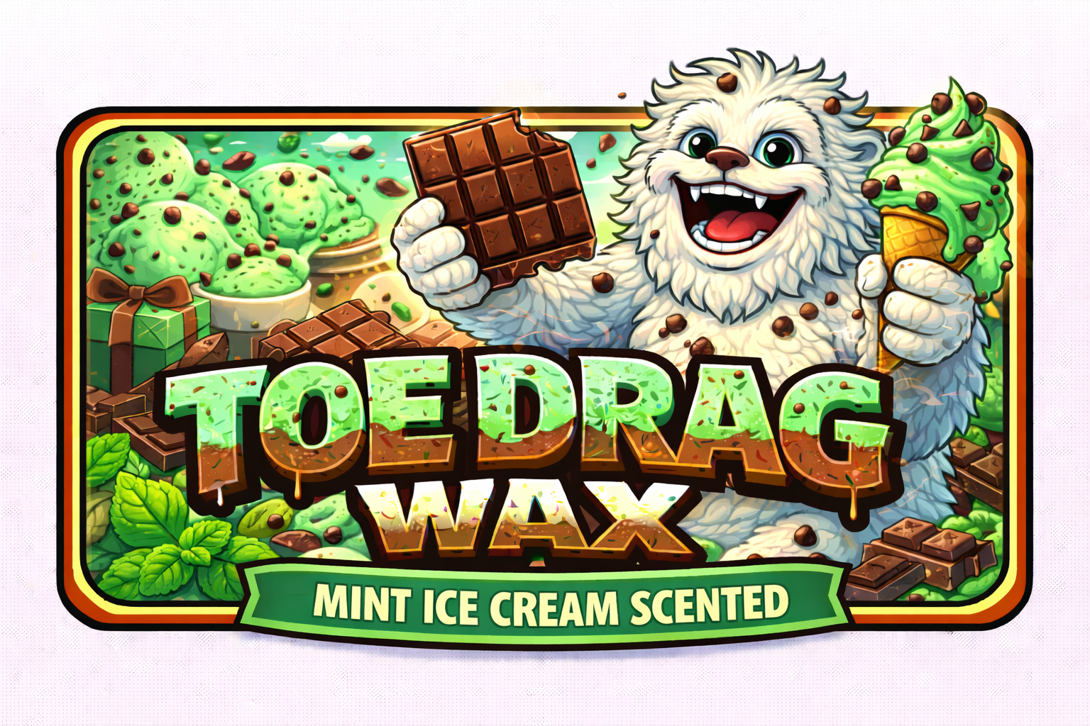 Mint Ice Cream Scented Wax